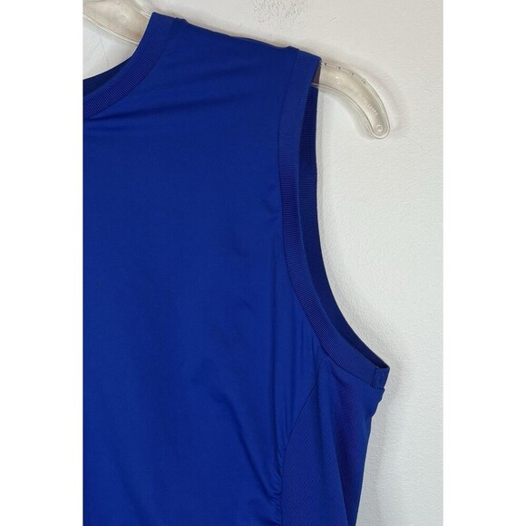 J. LINDEBERG Hanna Top Women Medium Surf Web Blue Sleeveless Tank Golf Active - Picture 6 of 10